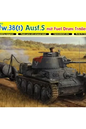 Pz.Kpfw.38(t) Ausf.S mit Fuel Drum Trailer-6435 Bestseller