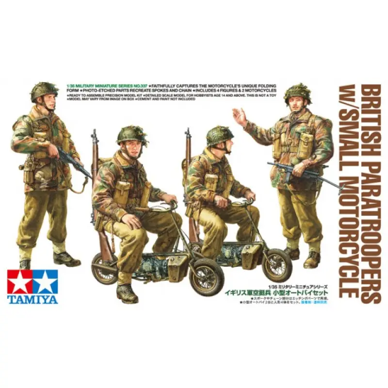 Gratis Retour British Paratroopers - w/Small Motorcycle -35337