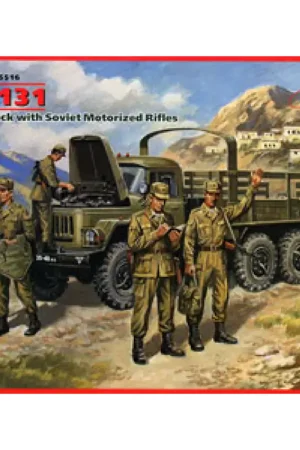 Alleen Vandaag ZiL-131 Cargo Truck + Motorization Sniper -35516