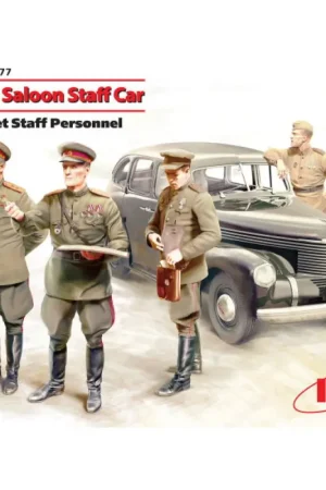 Kapitän Saloon Staff Car with Soviet Staff Personnel -35477 Tijdelijk Beschikbaar